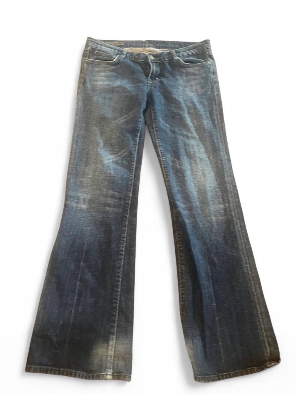 Citizens Of Humanity Bootcut Jeans‎ in Distressed Blue Wash